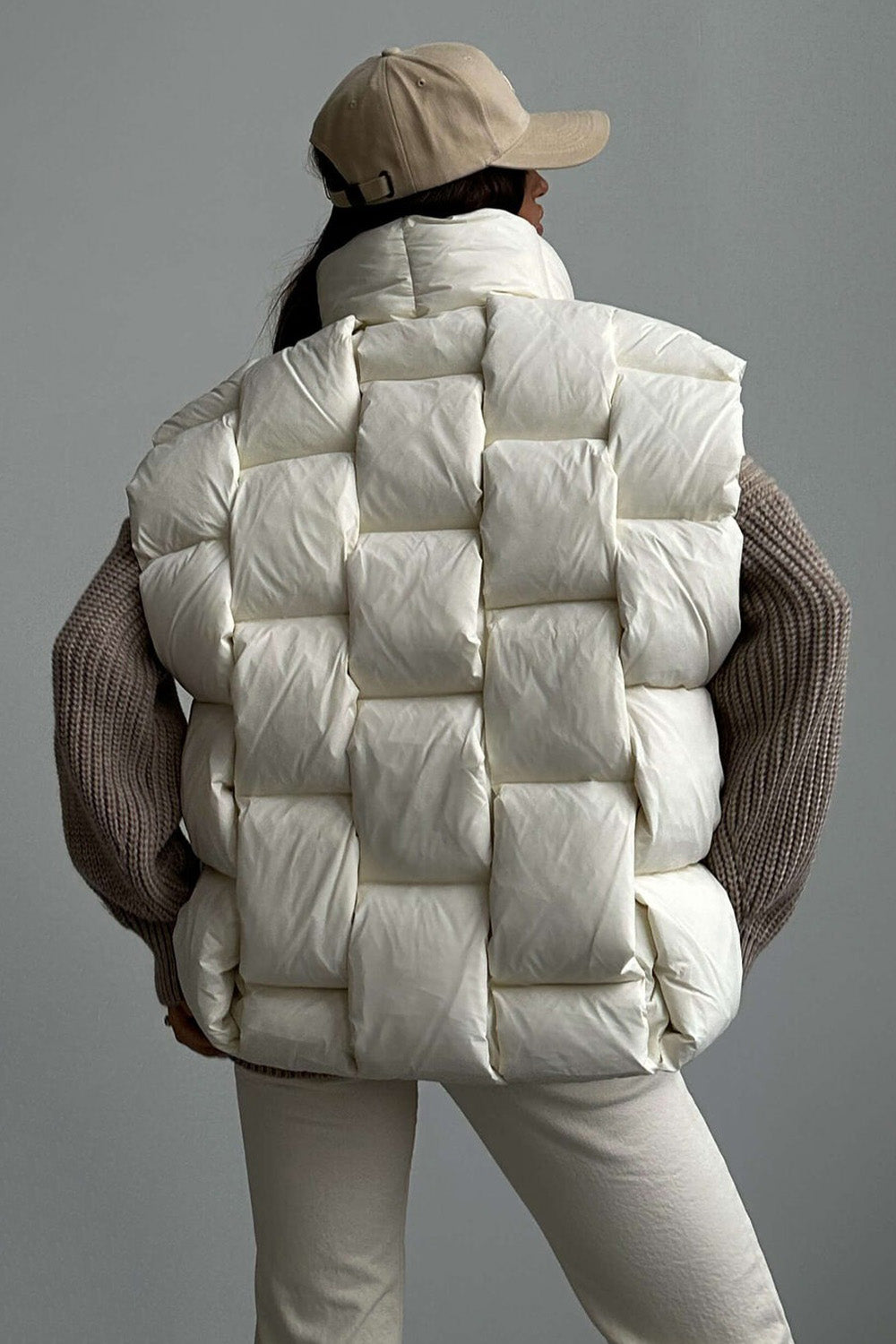 Puffer Vest - White