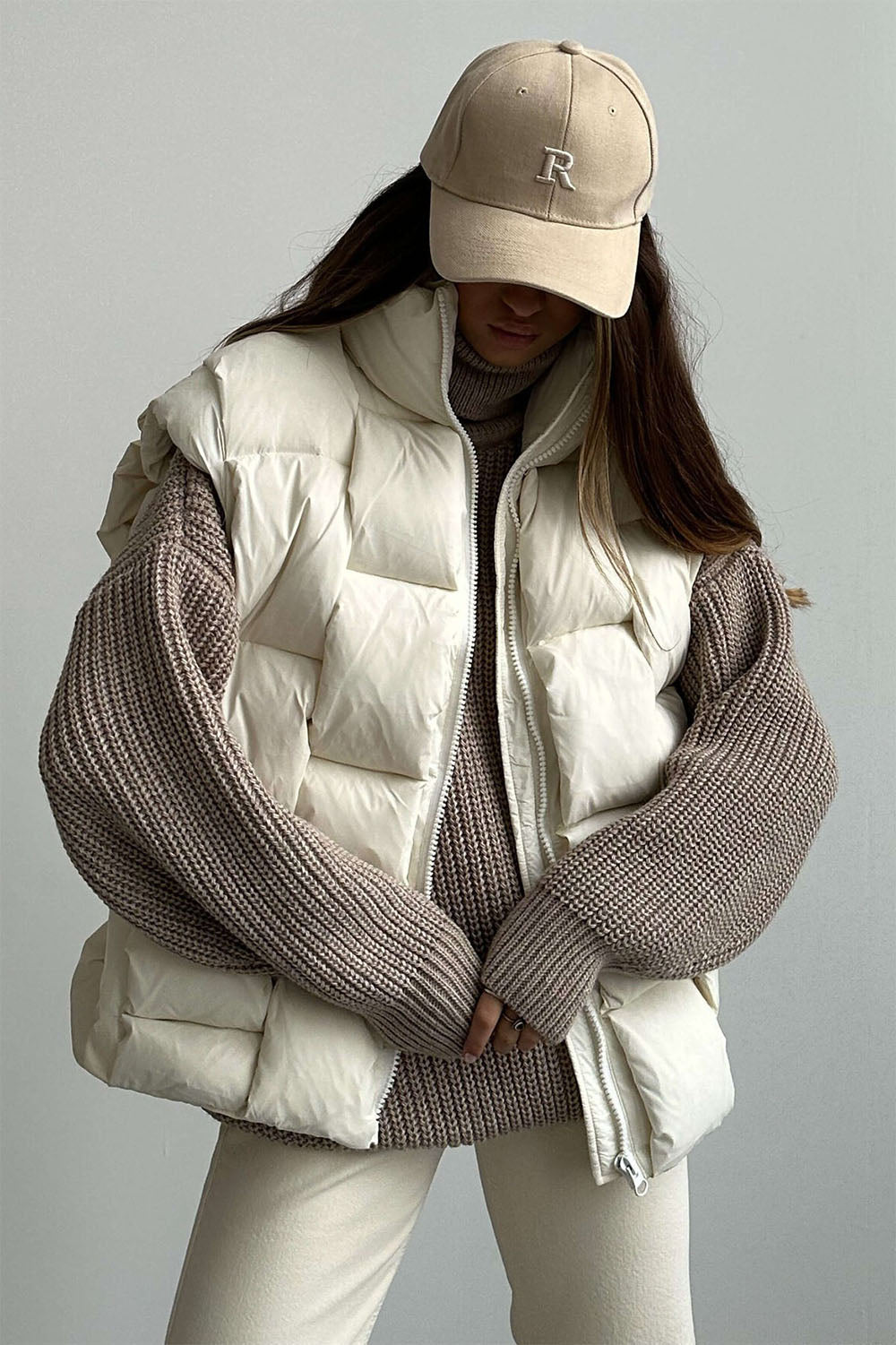 Puffer Vest - White