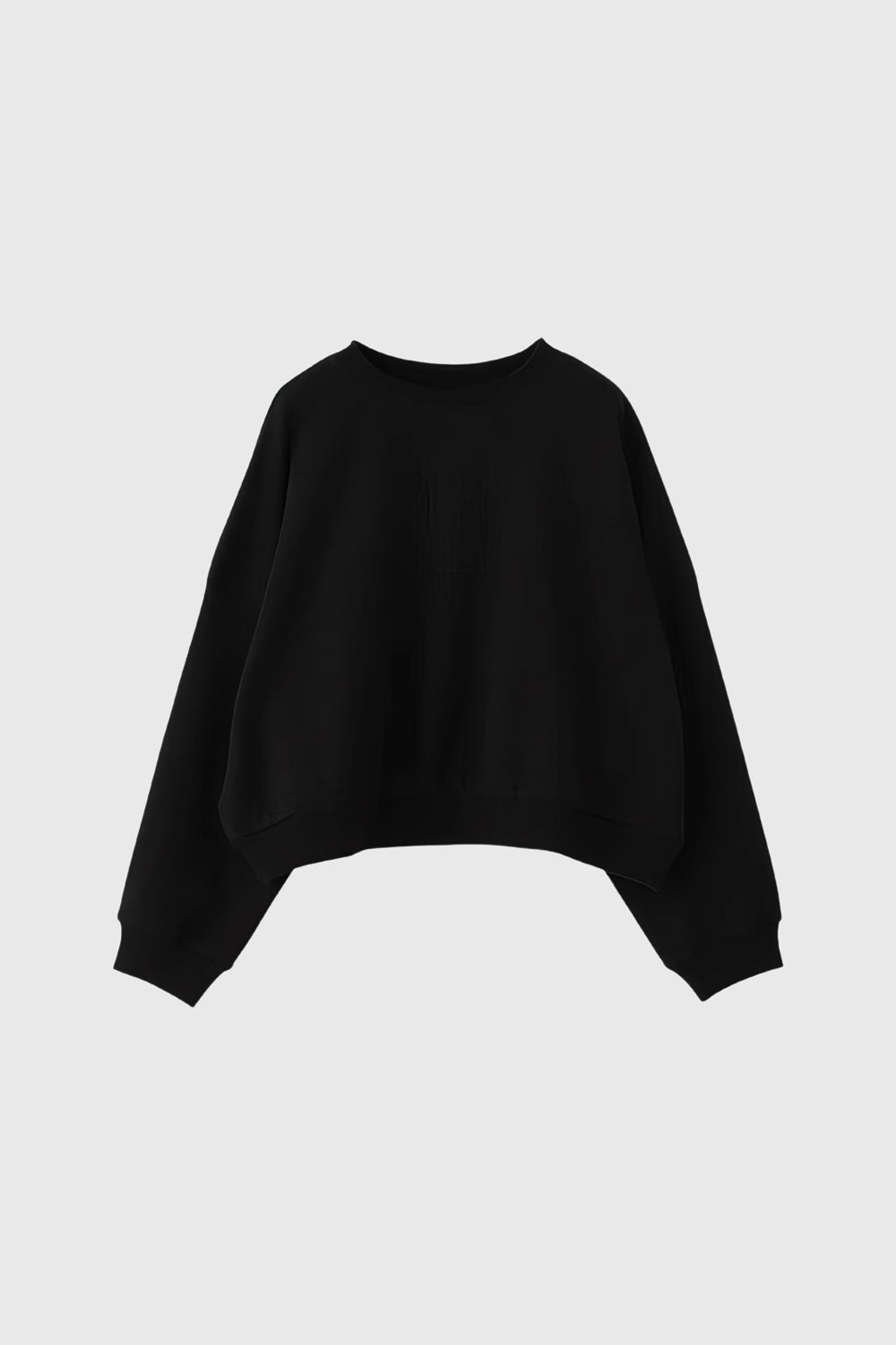 Sweatshirt de manga comprida com laço nas costas - Preto