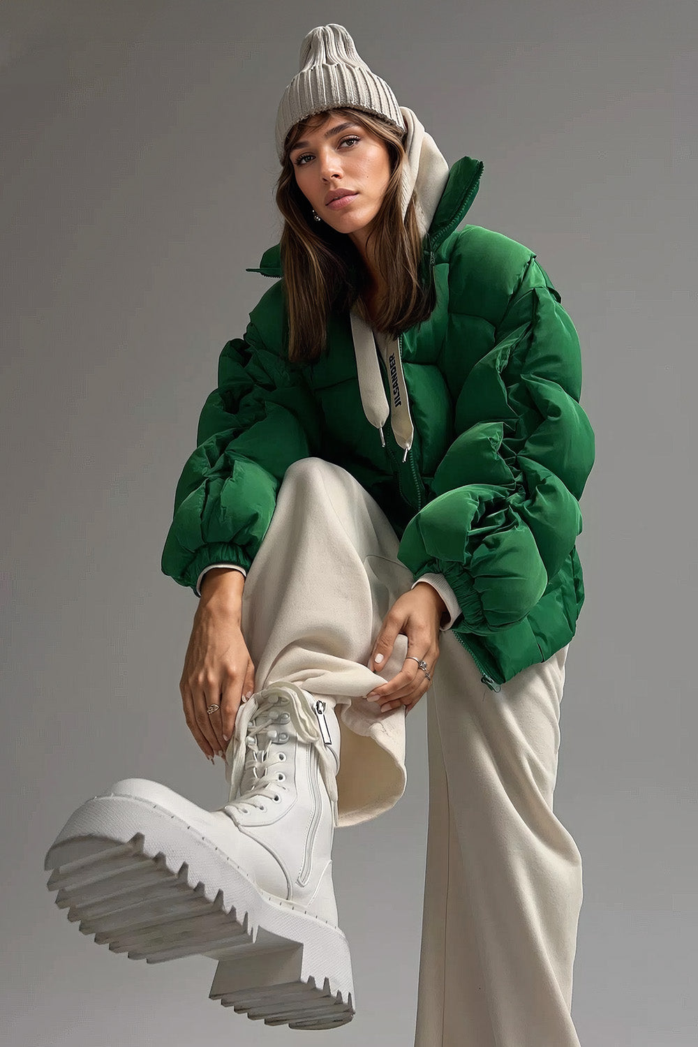 Puffer Jacket - Green