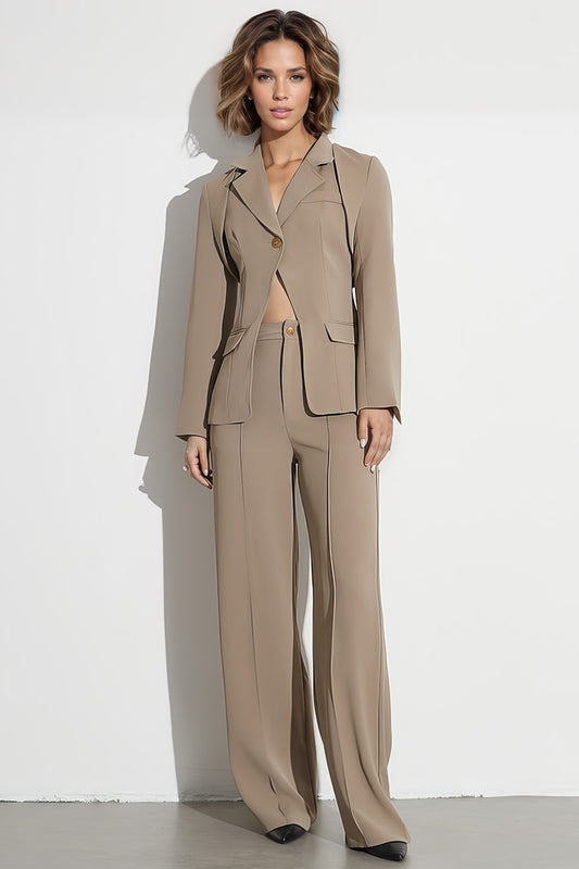 Tuta elegante 2 pezzi - Khaki